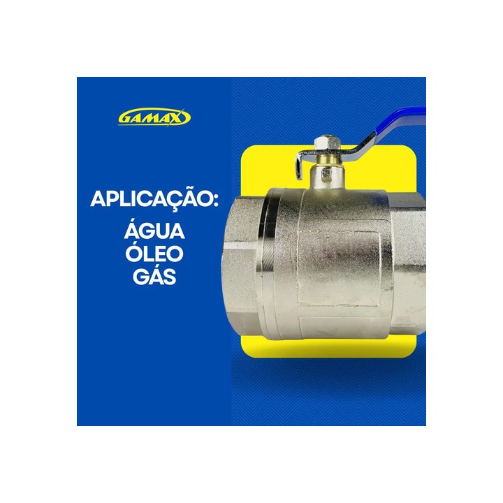 Válvula Esfera Metal Zinco 3 Polegadas Bsp - Gamax