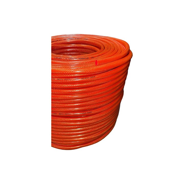 Mangueira Nasha 1/2 Trançada De Pvc E Silicone - 20 Metros Laranja