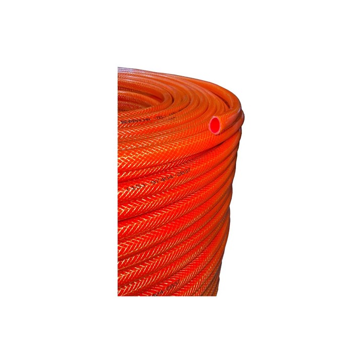 Mangueira Nasha 1/2 Trançada De Pvc E Silicone - 20 Metros Laranja