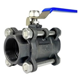 Válvula Registro Esfera Tripartida Aço Carbono 1.1/4 Gamax