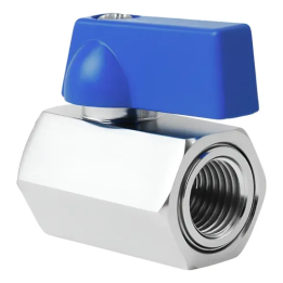 Válvula Registro Esfera 3/8 Mini F X F Latão - Gamax