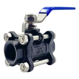 Valvula Esfera Tripartida Aço Carbono 3/4 Pol. Bsp Gamax