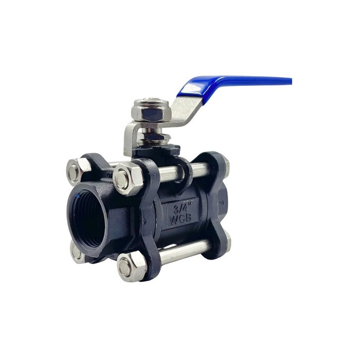 Valvula Esfera Tripartida Aço Carbono 3/4 Pol. Bsp Gamax