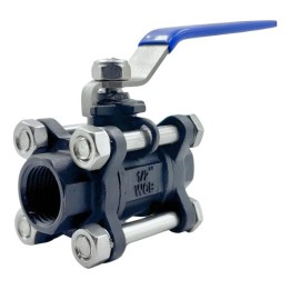 Valvula Esfera Tripartida Aço Carbono 1/2 Pol. Bsp Gamax