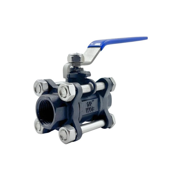 Valvula Esfera Tripartida Aço Carbono 1/2 Pol. Bsp Gamax