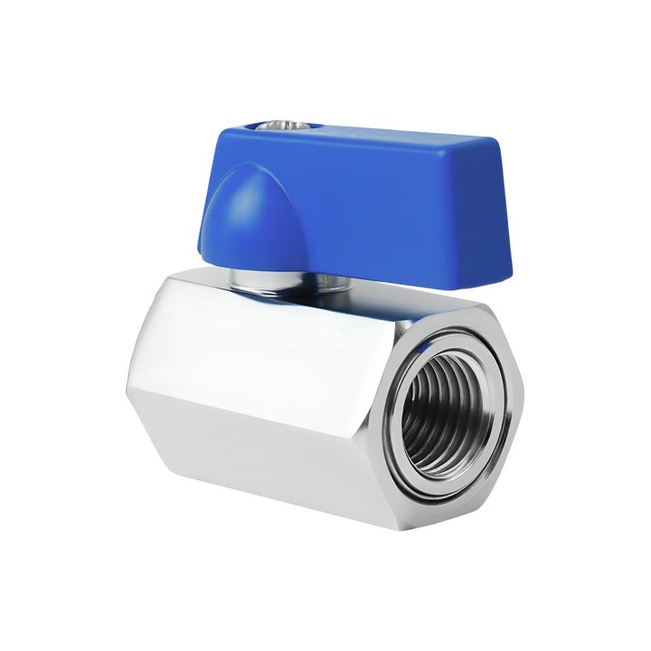 Válvula Registro Esfera 1/4 Mini F X F Latão - Gamax