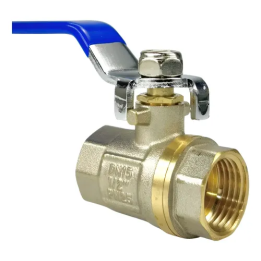 Válvula Esfera Metal Latão 1/2 Polegada Bsp - Gamax