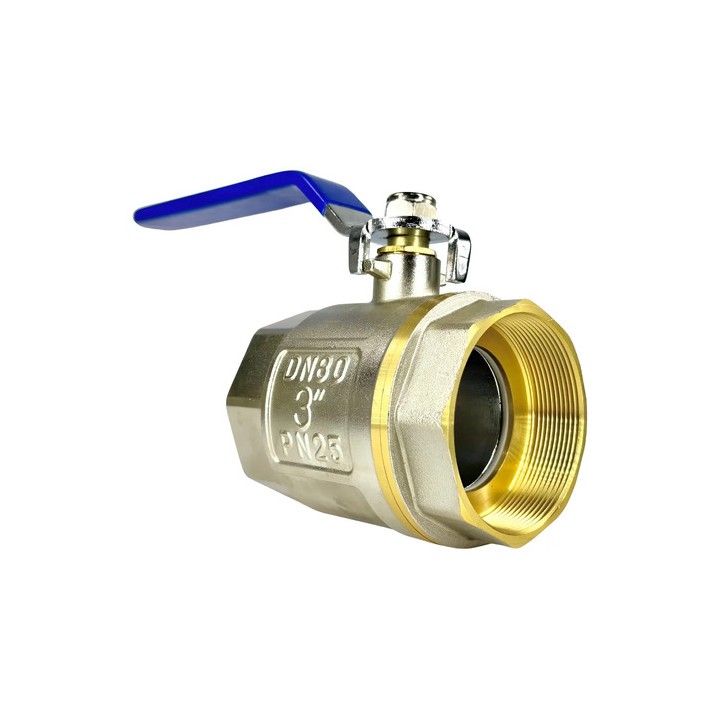 Válvula Esfera Metal Latão 3 Polegadas Bsp - Gamax