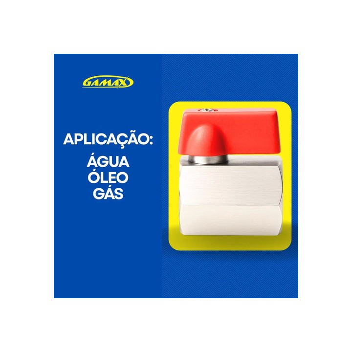 Válvula Registro Esfera 1/2 Mini Femea Zincada - Gamax