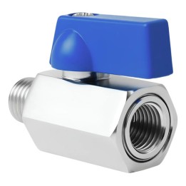 Válvula Registro Esfera 1/4 Mini M X F Latão - Gamax