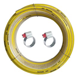 Mangueira Multiuso Amarela Gás 3/8 9,5mm 3mt C/ Abraçadeiras