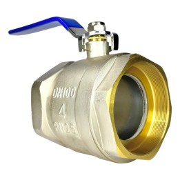 Válvula Registro Esfera Metal Latão 4 Polegadas Bsp - Gamax