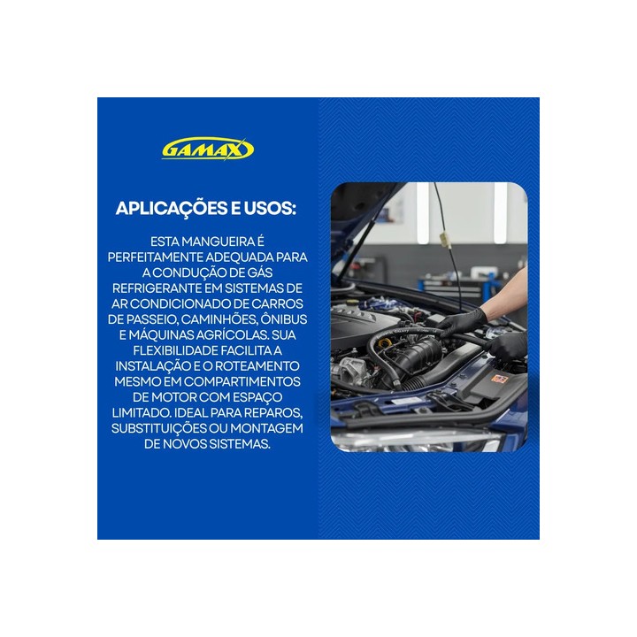 Mangueira Ar Condicionado 2mt 5/8 Continental Galaxy R134a