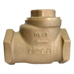 Válvula De Retenção Horizontal 1.1/2' Pn16 Deca Bronze Dn40