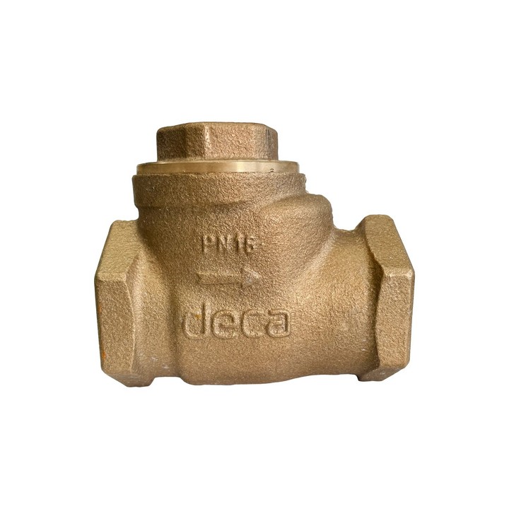 Válvula De Retenção Horizontal 1.1/2' Pn16 Deca Bronze Dn40