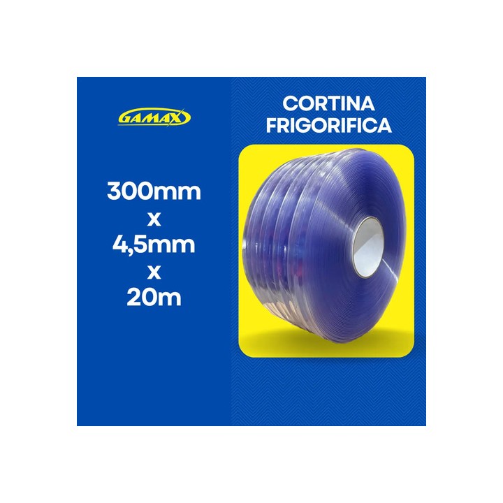 Cortina Refrigerada Extruflex 300mm X 4mm X 20m Cristal