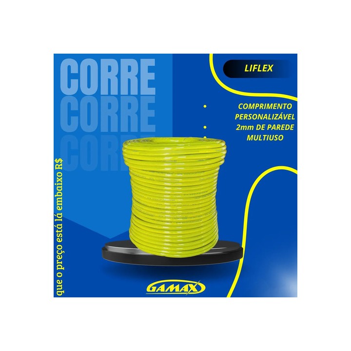 Mangueira De 1/2'' Jardim Multiuso 100 Metros Amarela Copa Amarelo