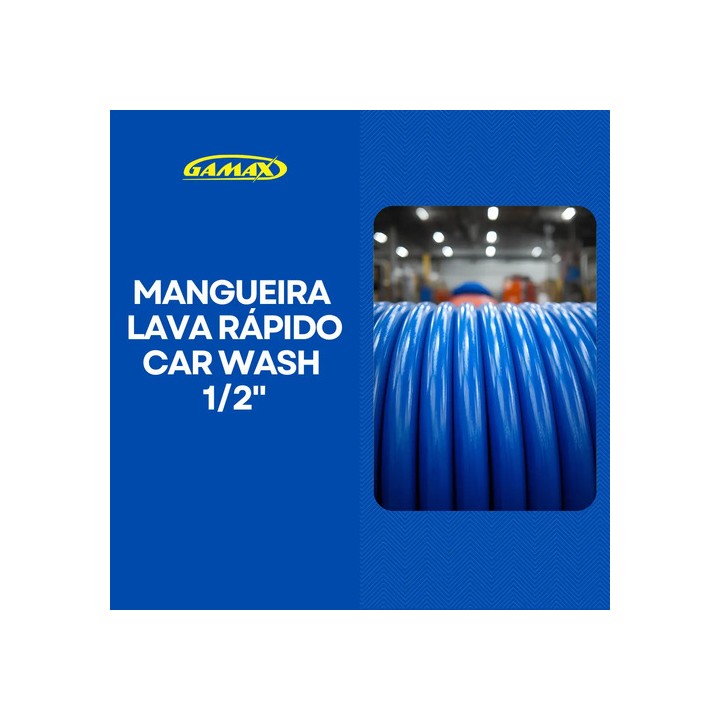 Mangueira Lava Rápido Car Wash 1/2 15 Mts Azul