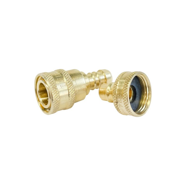 Kit Jardinagem Lubefer102 Engate Rápido 1/2 X 3/4 Latão