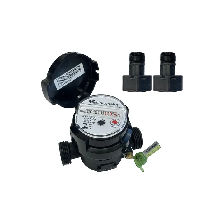 Hidrômetro Unijato 3/4 Polegadas Dn20 Qn1,5m3/h +conexões Pp