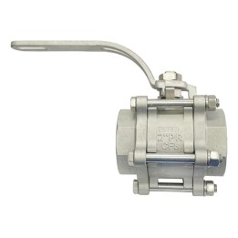 Válvula Tripartida 2'' Polegadas Inox Esfera Pr Mga