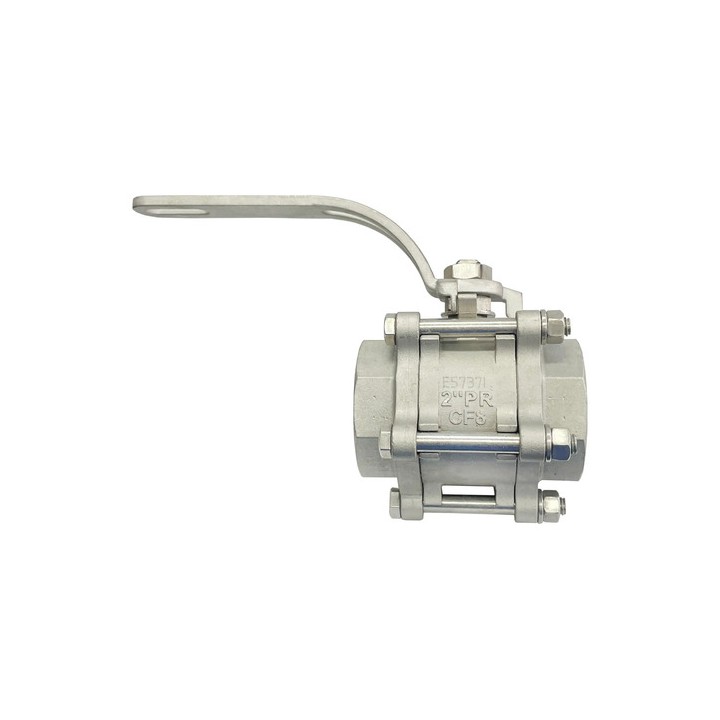 Válvula Tripartida 2'' Polegadas Inox Esfera Pr Mga