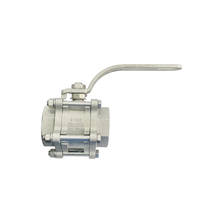 Válvula Tripartida 2'' Polegadas Inox Esfera Pr Mga