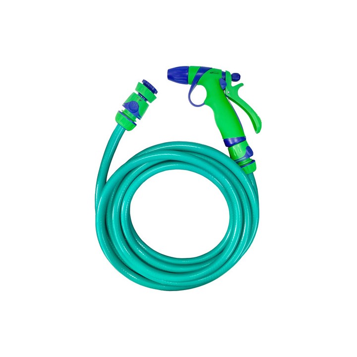 Mangueira Jardim Continental 1/2'' Kit Completo 10 Metros Verde