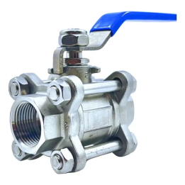 Valvula Esfera Tripartida Inox 3/4 Polegada Rosca Bsp Gamax