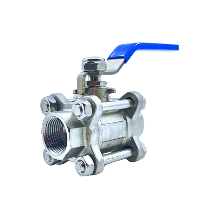 Valvula Esfera Tripartida Inox 3/4 Polegada Rosca Bsp Gamax