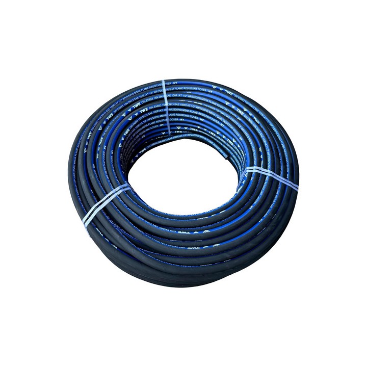 10m Mangueira Twe 1/2'' Trama Aço 2320 Psi Preto