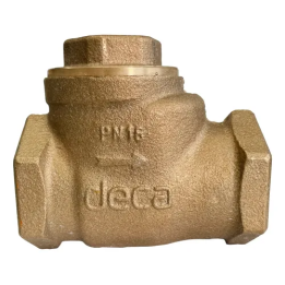 Válvula De Retenção Horizontal 1.1/2' Pn16 Deca Bronze Dn40