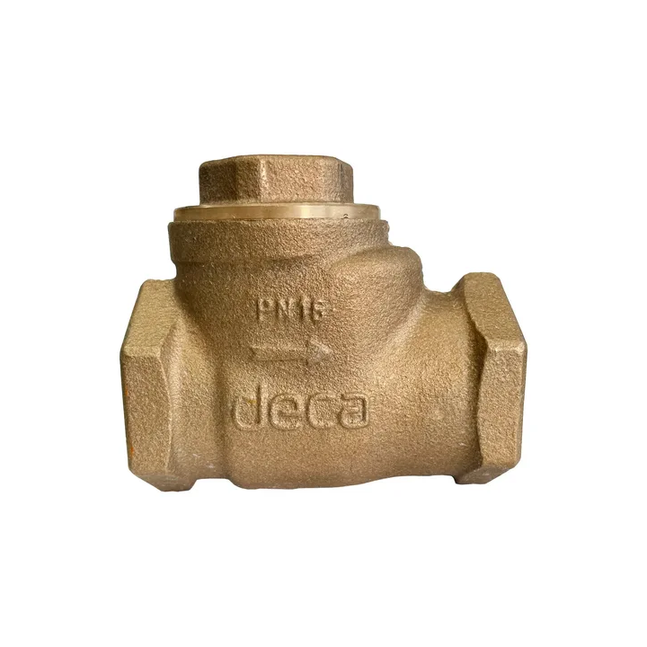 Válvula De Retenção Horizontal 1.1/2' Pn16 Deca Bronze Dn40
