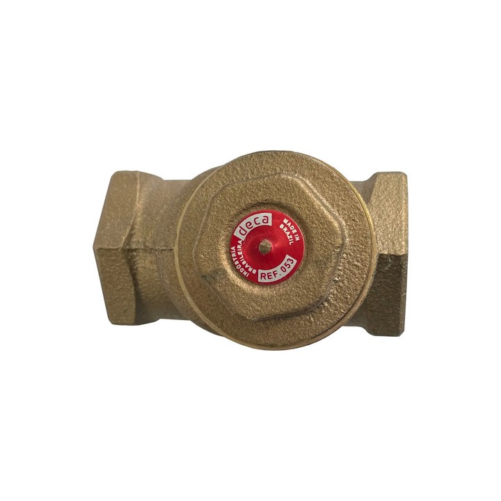 Válvula De Retenção Horizontal 1.1/2' Pn16 Deca Bronze Dn40