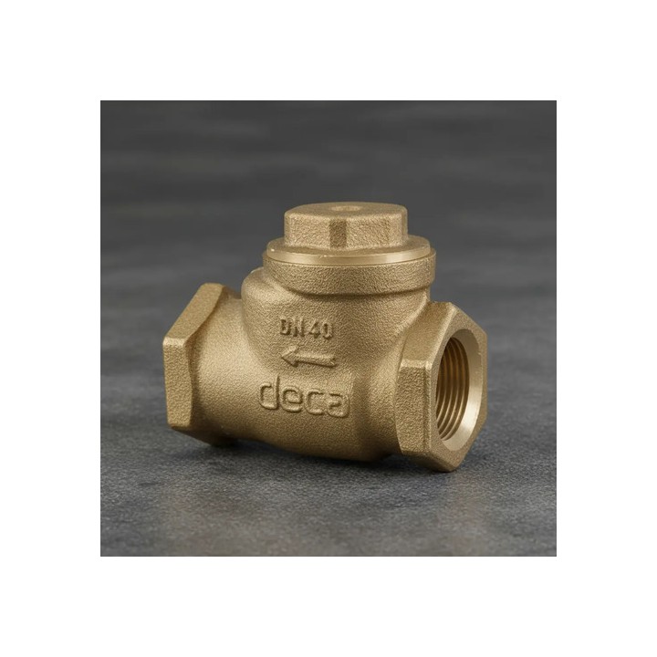 Válvula De Retenção Horizontal 1.1/2' Pn16 Deca Bronze Dn40