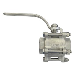 Válvula Tripartida Mga 1.1/2'' Inox Esfera 2 Vias