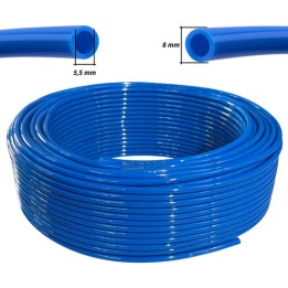20 Mts Mangueira Poliuretano Pu Pneumática 8mm Azul Rodoar
