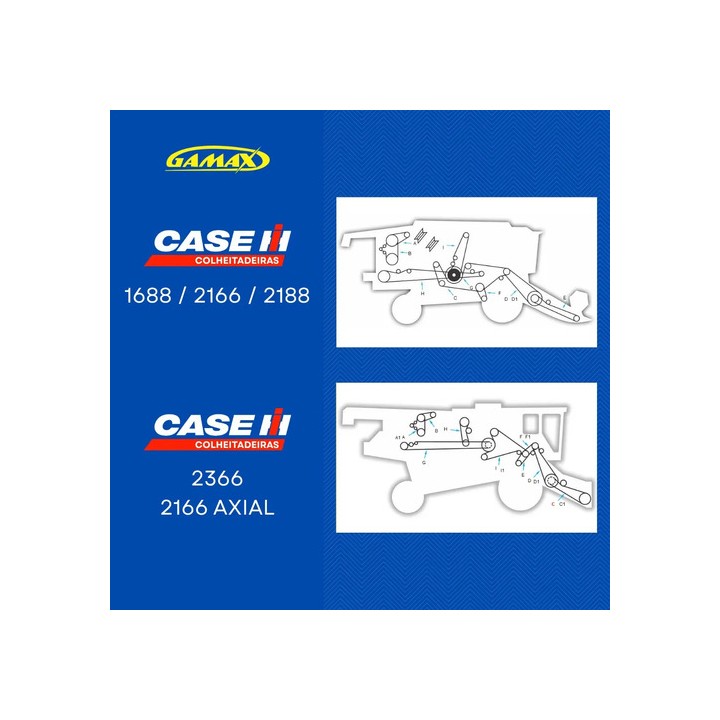 Correia Plataforma 60' Case 2388 2188 2366 Axial / 1308489c2