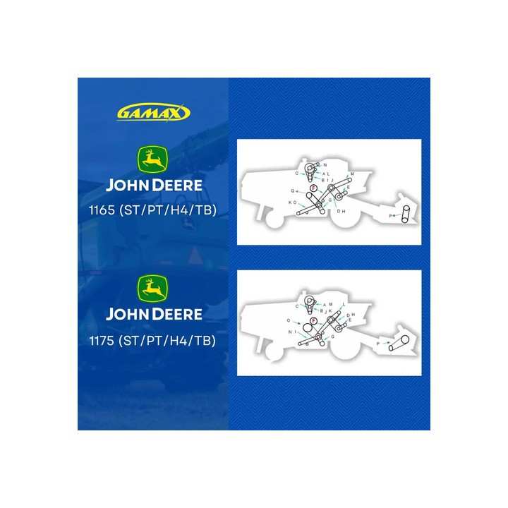 Correia Peneiras John Deere 1175 Slc 6200 Jd1075 Sa00601