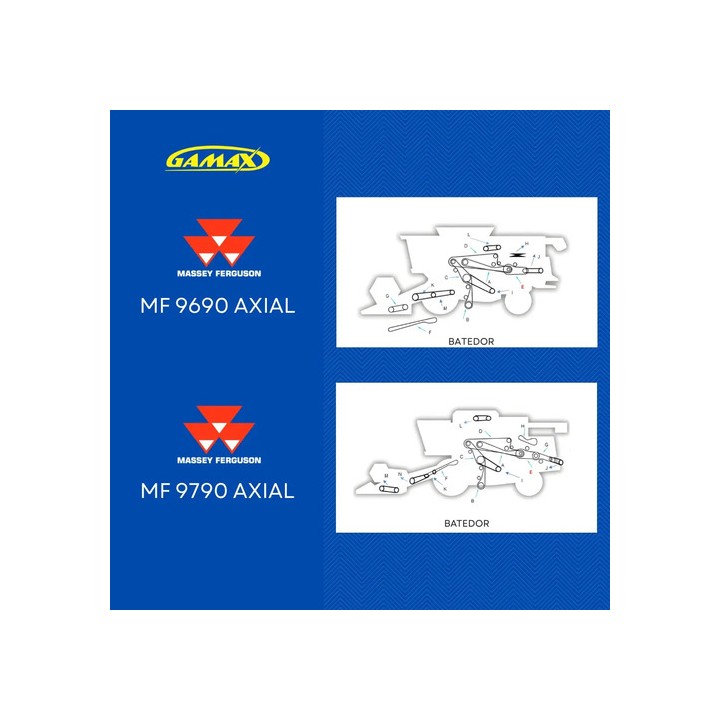 Correia Contra Eixo Massey 9690 9790 Valtra Bc6500 71390188