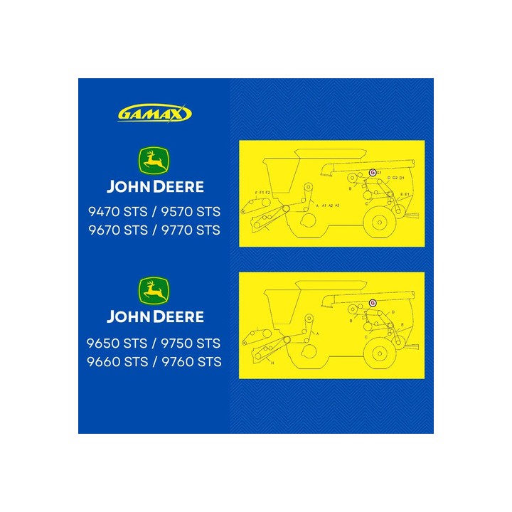 Correia Rotor John Deere S660 S670 9770 Sts Hxe46027