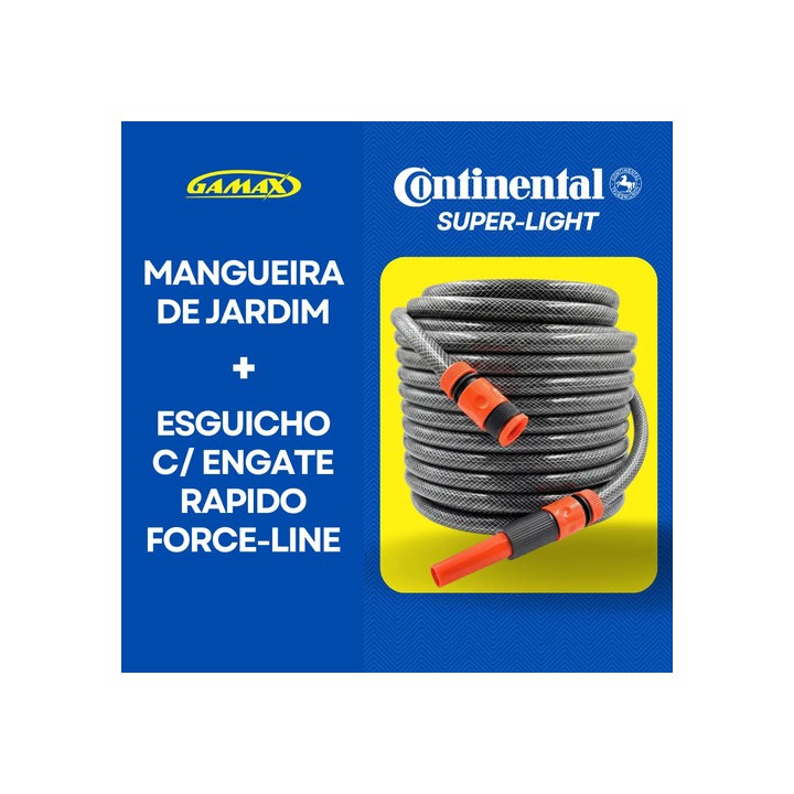 Mangueira De Jardim 25m Reforçada 1/2 Anti Torção + Esguicho Preto