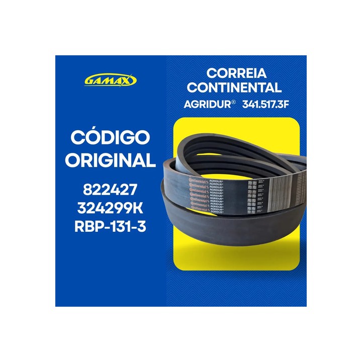 Correia Batedor Nh 8040 8055 Motor Mercedes 822427 Original