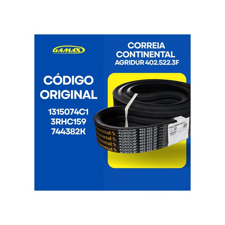 Correia Alimentador Garganta Case 2388 Axial / 1315074c1