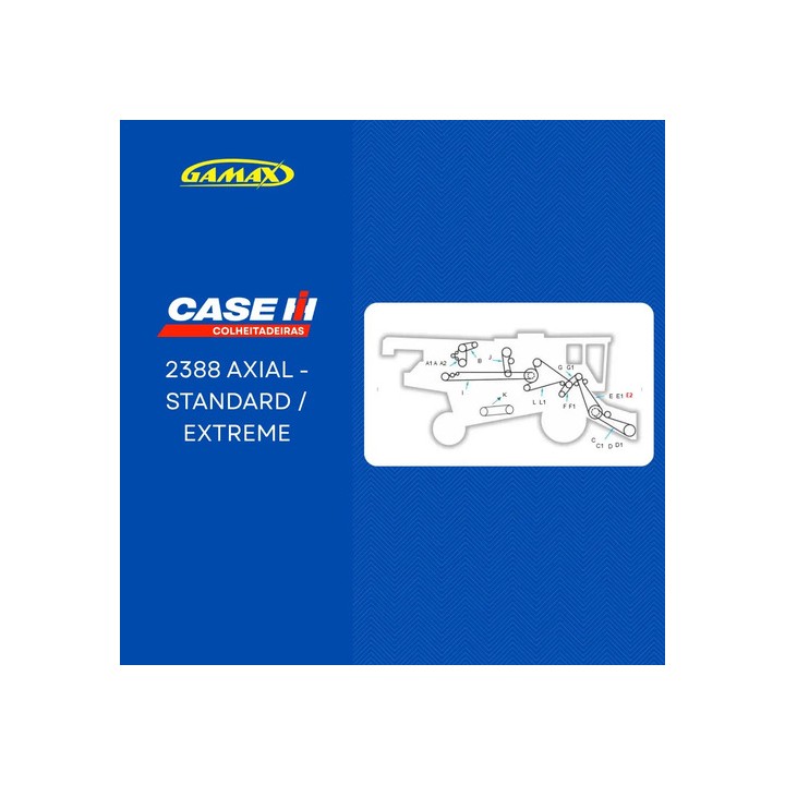 Correia Alimentador Garganta Case 2388 Axial / 1315074c1