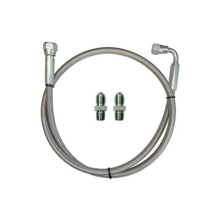 Mangueira Prensada Inox Aeroquip 50cm Óleo Turbina C/ Niples