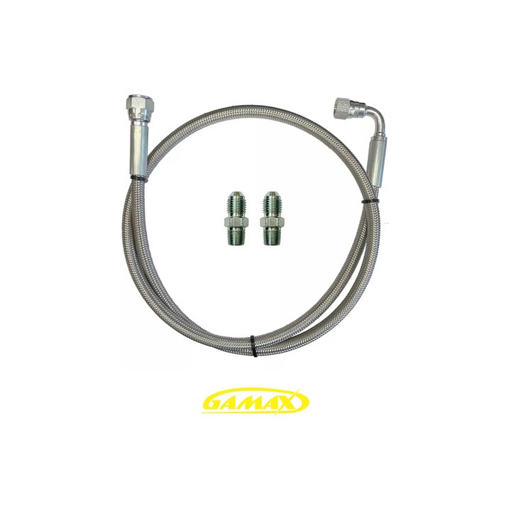 Mangueira Prensada Inox Aeroquip 50cm Óleo Turbina C/ Niples