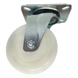 Rodizio Nylon Schioppa 4'' Giratório Branco