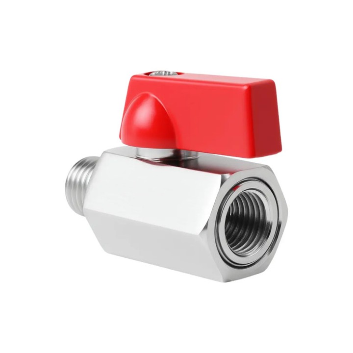 Válvula Registro Esfera 1/4 Mini M X F Zincada - Gamax