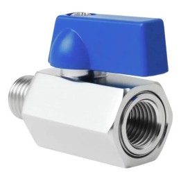Válvula Registro Esfera 1/4 Mini M X F Latão - Gamax